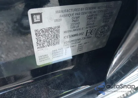 2020 GMC Sierra 4Wd Short Box Denali/4Wd Standard Box Denali z USA, uszkodzony, nr VIN 1GTU9FED0LZ367664